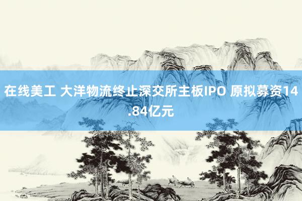 在线美工 大洋物流终止深交所主板IPO 原拟募资14.84亿元